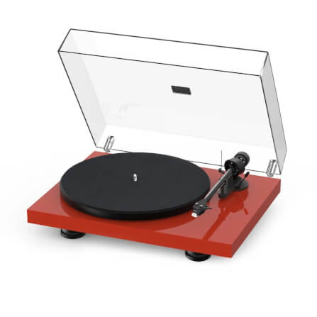 เครื่องเล่นแผ่นเสียง PROJECT : DEBUT CARBON EVO (พร้อมหัวเข็ม ORTOFON รุ่น 2M RED) (HIGH GLOSS RED)_0